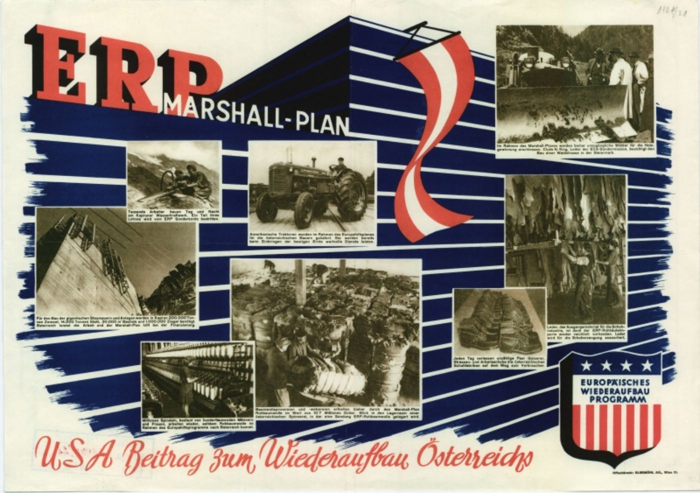Werbeplakat zum ERP Marshallplan zur Illustration